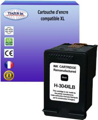 Cartouche d'encre T3AZUR pour HP 304 XL Noire
