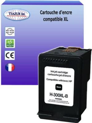 Cartouche d'encre T3AZUR pour HP 300 XL Noire Cartouche d'encre T3AZUR pour HP 300 XL Noire