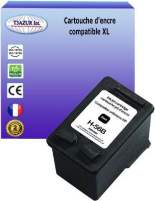 Cartouche d'encre T3AZUR pour HP 56  Noire