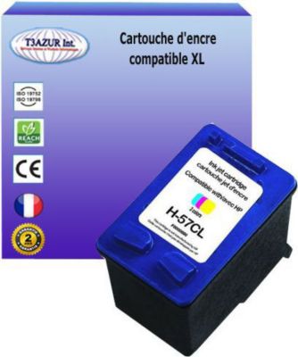 Cartouche d'encre T3AZUR pour HP 57 Couleur