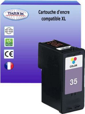 Cartouche d'encre T3AZUR pour Lexmark 35 Couleur