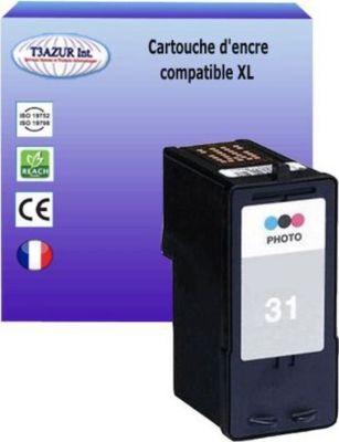 Cartouche d'encre T3AZUR pour Lexmark 31 Photo Noire