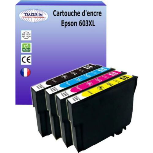 Multipack 4 cartouches d'encre Epson 603 pour XP 2100 XP2100 XP 2105 XP2105  + un surligneur offert