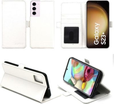 Housse XEPTIO Samsung Galaxy S23 Plus 5G Clapet blanc Housse XEPTIO Samsung Galaxy S23 Plus 5G Clapet blanc