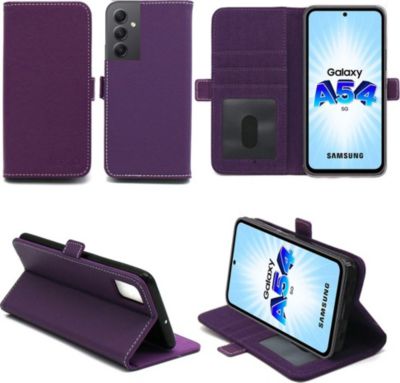 Housse XEPTIO Samsung Galaxy A54 5G Etui carte violet Housse XEPTIO Samsung Galaxy A54 5G Etui carte violet