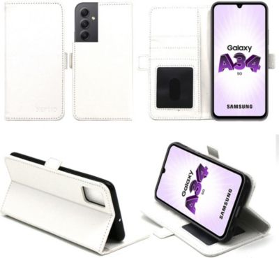 Housse XEPTIO Samsung Galaxy A34 5G Cover blanc Housse XEPTIO Samsung Galaxy A34 5G Cover blanc