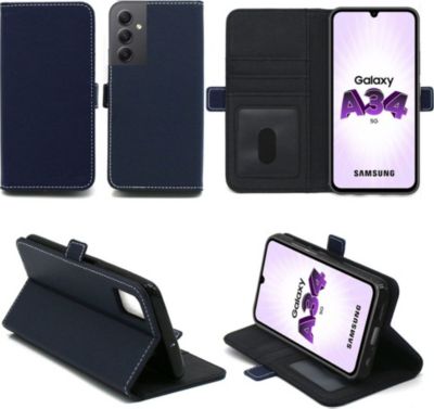 Housse XEPTIO Samsung Galaxy A34 5G Cover bleu Housse XEPTIO Samsung Galaxy A34 5G Cover bleu