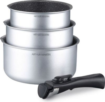 Casserole SHOP-STORY Arthur Martin 16-18-20 cm avec poignée Casserole SHOP-STORY Arthur Martin 16-18-20 cm avec poignée
