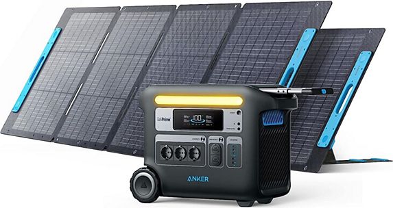 Batterie nomade ANKER Kit générateur solaire portable 2048Wh