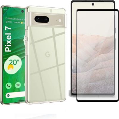 Protège écran XEPTIO Google Pixel 7a 5G tpu et full noir