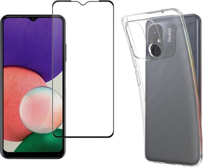 Protège écran XEPTIO Xiaomi Redmi 12C coque et full noir Protège écran XEPTIO Xiaomi Redmi 12C coque et full noir