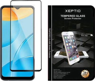 Protège écran XEPTIO Oppo A17 4G vitre noir