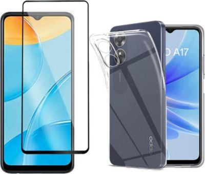 Protège écran XEPTIO Oppo A17 4G coque et full noir