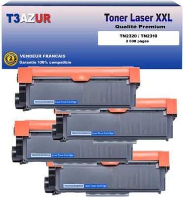 Toner T3AZUR 4 Toners compatibles Brother TN2320