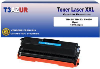 Toner T3AZUR compatible avec Brother TN423 Cyan Toner T3AZUR compatible avec Brother TN423 Cyan