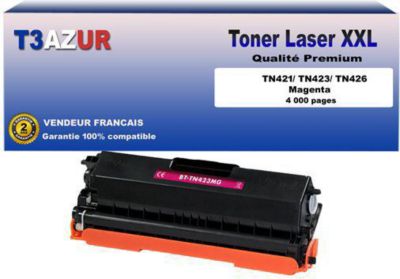 Toner T3AZUR compatible avec Brother TN423 Magenta
