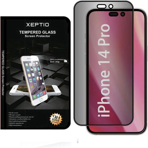 iPhone 15 Pro/Max/15 Plus/15 - Protection d'écran en verre trempé Anti  Espion privacy Tempered Glass