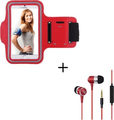 Pack SHOT CASE Pack IPHONE 15 Brassard Ecouteurs ROUGE
