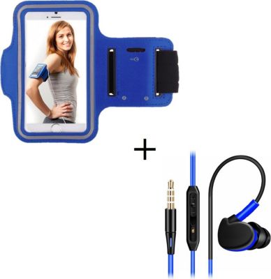 Pack SHOT CASE Pack IPHONE 15 Brassard Ecouteurs BLEU