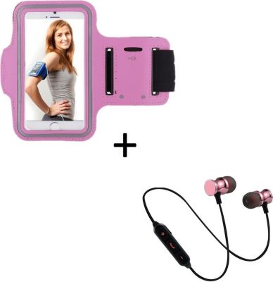 Pack SHOT CASE Pack IPHONE 15 Ecouteurs Brassard ROSE