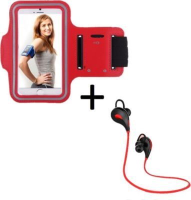 Pack SHOT CASE Pack IPHONE 15 Ecouteurs Brassard ROUGE