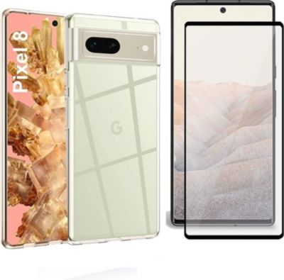Protège écran XEPTIO Google Pixel 8 coque et full noir
