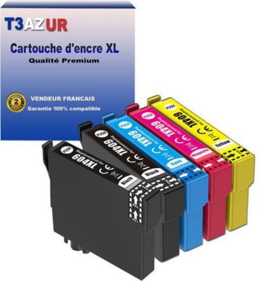 T3AZUR compatible avec Epson 604 XL (Pack 5)