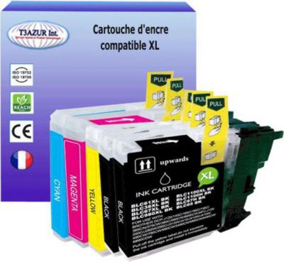  T3AZUR remplace Brother LC985 XL (pack 5) T3AZUR remplace Brother LC985 XL (pack 5)
