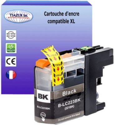 Cartouche d'encre T3AZUR remplace Brother LC223 XL Noire Cartouche d'encre T3AZUR remplace Brother LC223 XL Noire