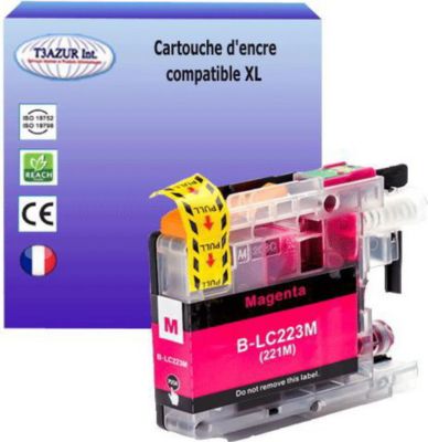 Cartouche d'encre T3AZUR remplace Brother LC223 XL Magenta