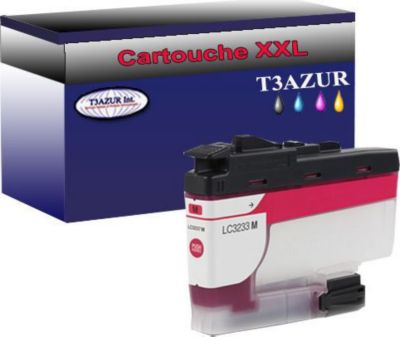Cartouche d'encre T3AZUR remplace Brother LC3233 XL Magenta