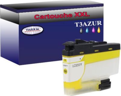 Cartouche d'encre T3AZUR remplace Brother LC3233 XL Jaune