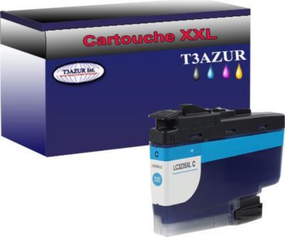 Cartouche d'encre T3AZUR remplace Brother LC3235 XL Cyan