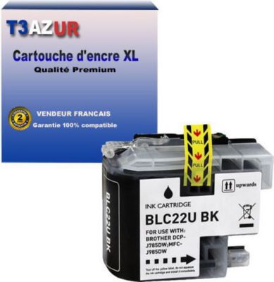 Cartouche d'encre T3AZUR remplace Brother LC22U Noire