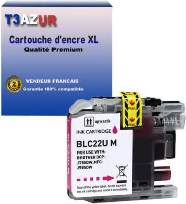Cartouche d'encre T3AZUR remplace Brother LC22U Magenta
