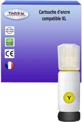Cartouche d'encre T3AZUR remplace Epson ET3850, 102 Jaune Cartouche d'encre T3AZUR remplace Epson ET3850, 102 Jaune