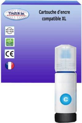 Cartouche d'encre T3AZUR remplace Epson ET4856, 102 Cyan