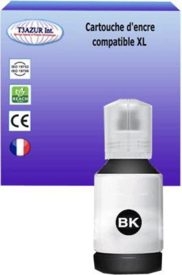 Cartouche d'encre T3AZUR remplace Epson ET3850, 102 Noire Cartouche d'encre T3AZUR remplace Epson ET3850, 102 Noire