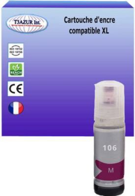 Cartouche d'encre T3AZUR remplace Epson Ecotank 106 Magenta