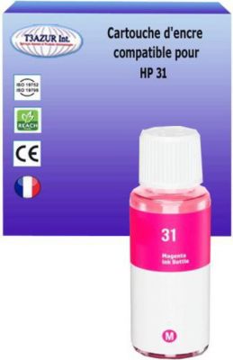 Cartouche d'encre T3AZUR remplace HP Ecotank 31 Magenta