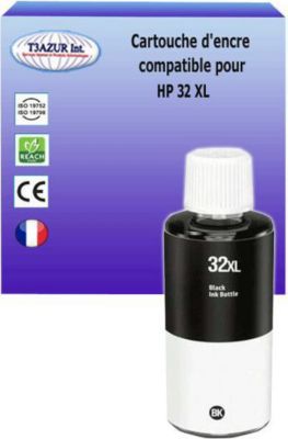 Cartouche d'encre T3AZUR remplace HP Smart Tank 5106, 32 Noire