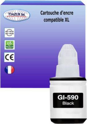 Cartouche d'encre T3AZUR remplace Canon Ecotank GI590 Noire