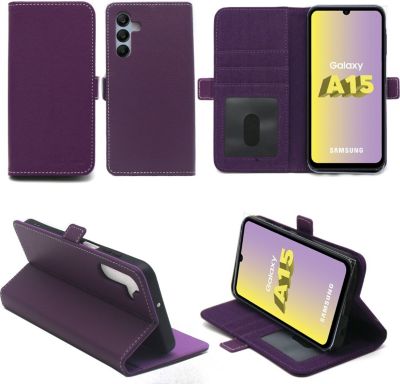 Housse XEPTIO Samsung Galaxy A15 5G Etui violet Housse XEPTIO Samsung Galaxy A15 5G Etui violet