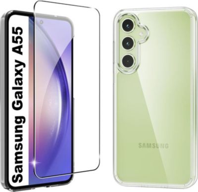 Protège écran XEPTIO Samsung Galaxy A55 5G tpu et vitre Protège écran XEPTIO Samsung Galaxy A55 5G tpu et vitre
