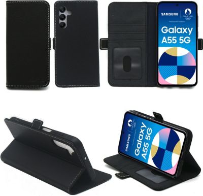 Housse XEPTIO Samsung Galaxy A55 5G protection noire Housse XEPTIO Samsung Galaxy A55 5G protection noire