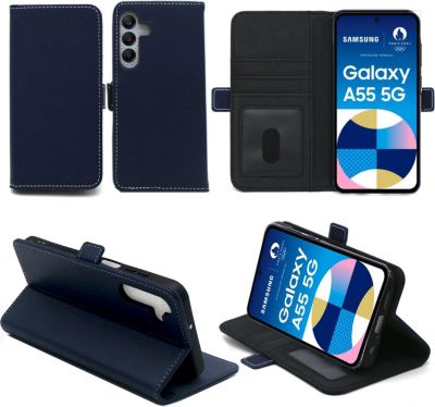 Housse XEPTIO Samsung Galaxy A55 5G protection bleue