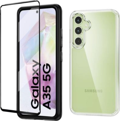 Protège écran XEPTIO Samsung Galaxy A35 5G coque et full noir