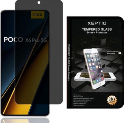 Protège écran XEPTIO Xiaomi Poco X6 5G vitre espion Protège écran XEPTIO Xiaomi Poco X6 5G vitre espion