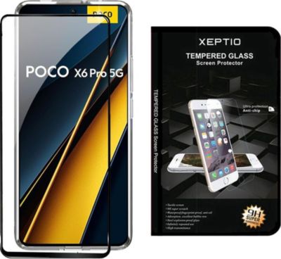 Protège écran XEPTIO Xiaomi Poco X6 Pro 5G vitre noir
