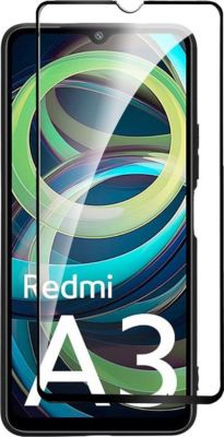 Protège écran XEPTIO Xiaomi Redmi A3 vitre noir Protège écran XEPTIO Xiaomi Redmi A3 vitre noir